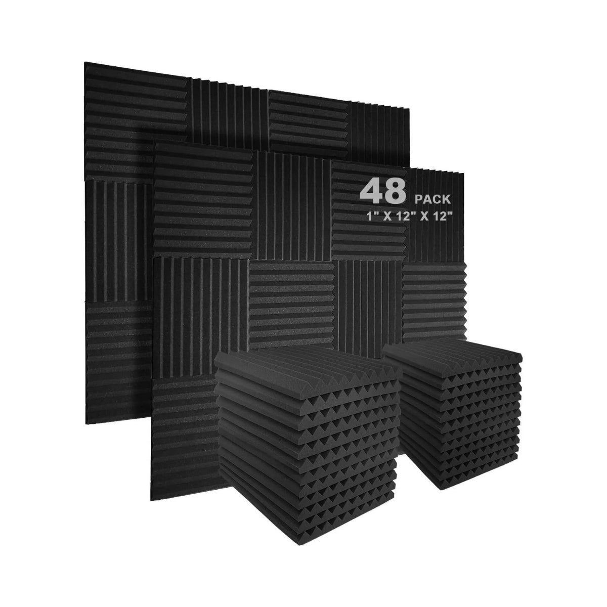 1" Wedge Foam Panel - 48 Pack