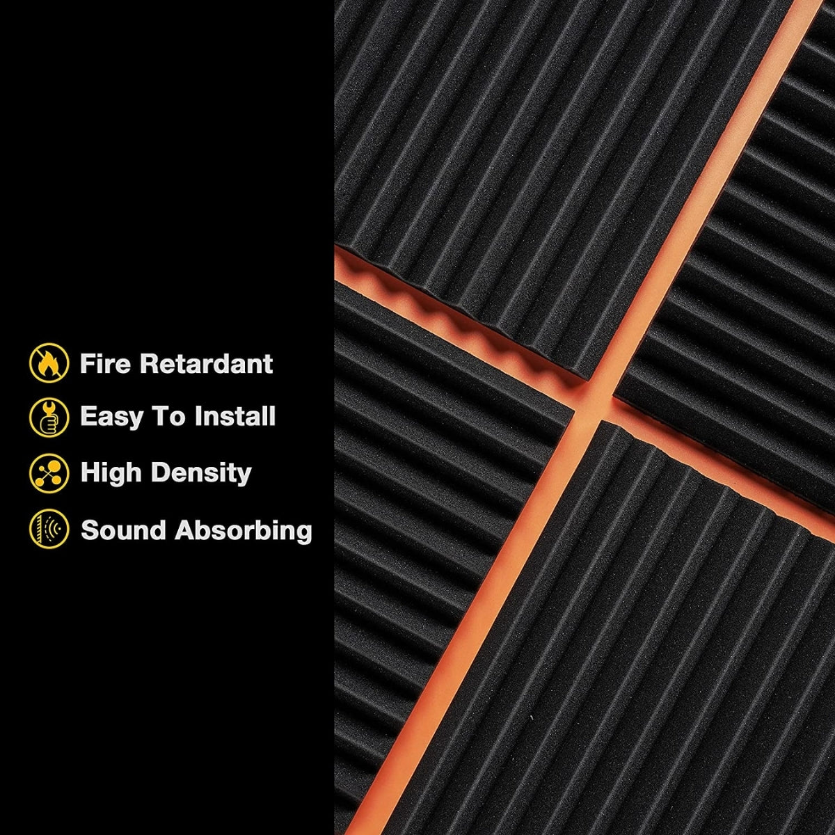 1" Wedge Foam Panel - 48 Pack