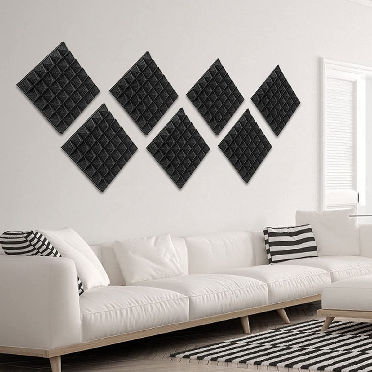 2" Pyramid Foam Panel - 48 Pack
