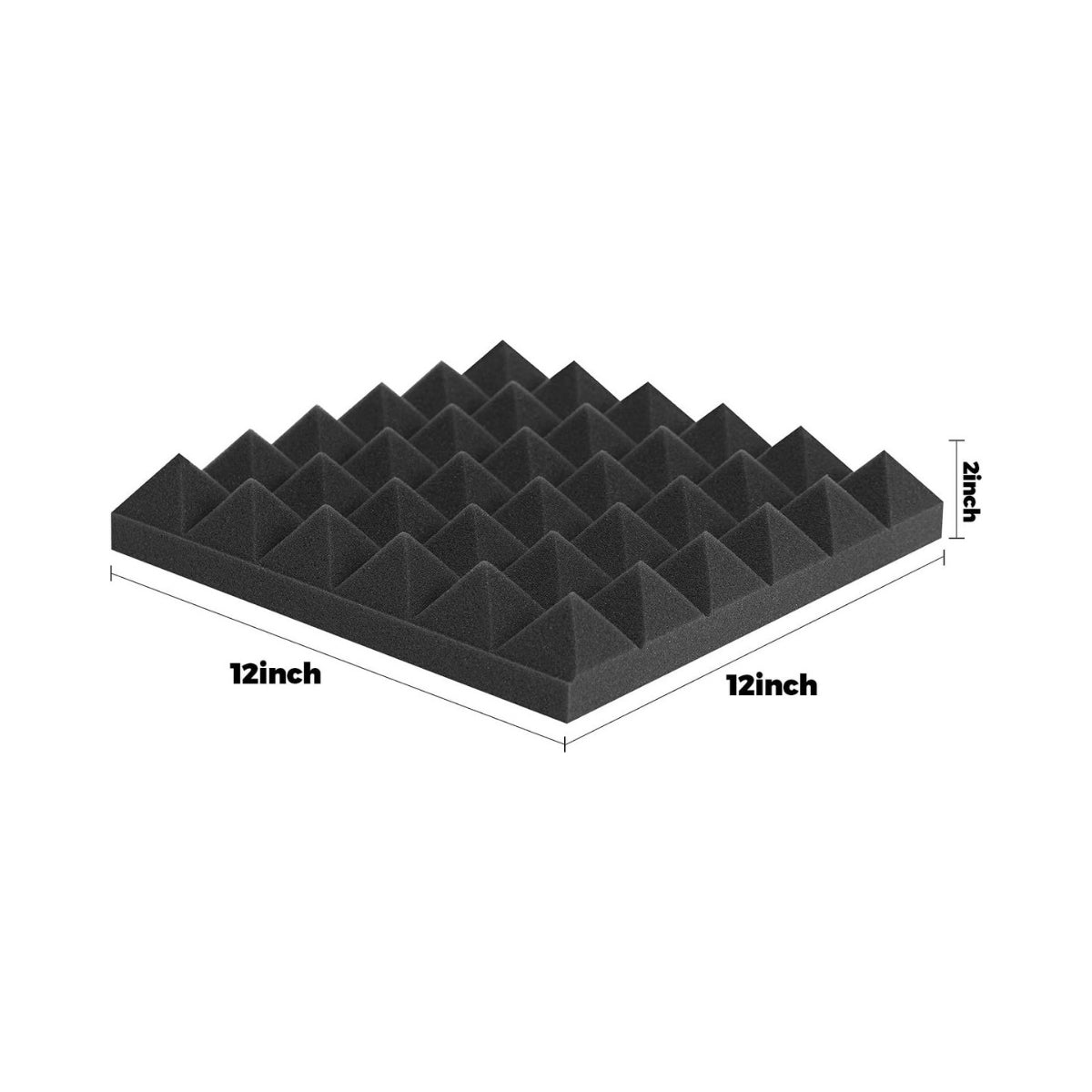 2" Pyramid Foam Panel - 12 Pack