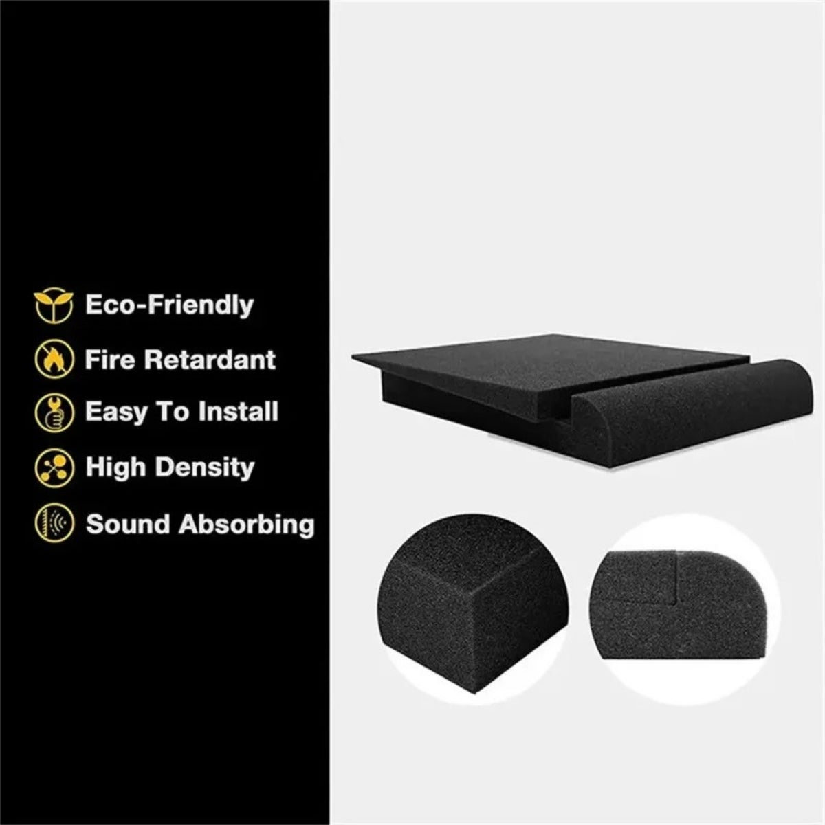 Studio Monitor Isolation Pads + 4 Lip Wedges